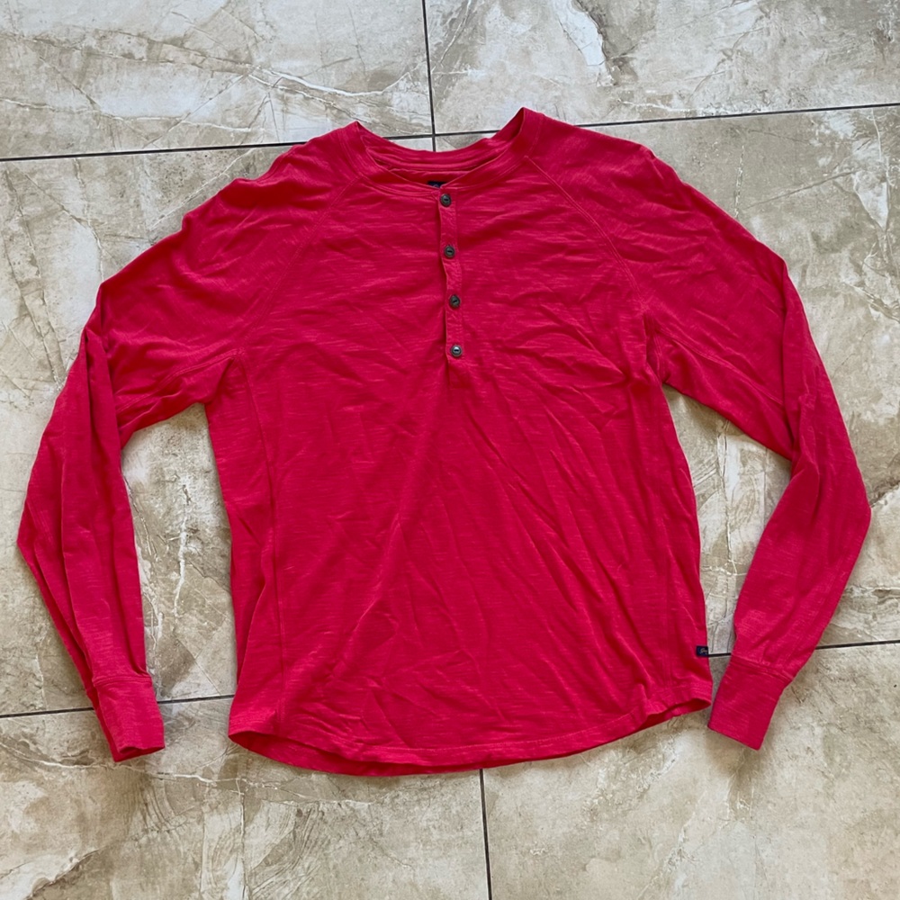 Good Man Brand Red Cotton Long Sleeve